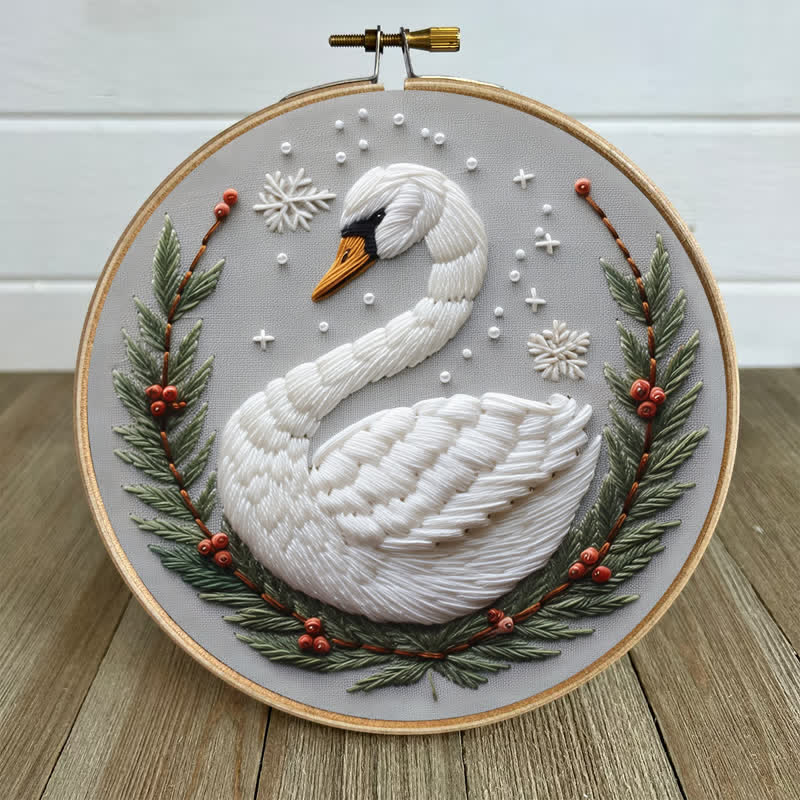 Rubbyoo Embroidery Kit - Seven Swans Swimming - image 4