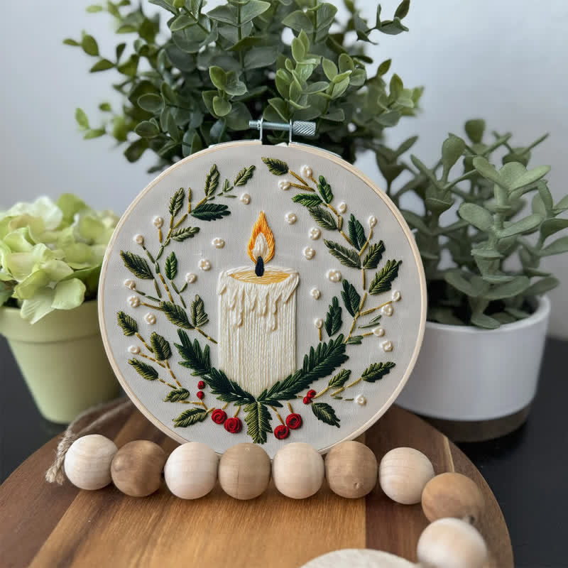 Rubbyoo Embroidery Kit - Christmas Candle - image 3