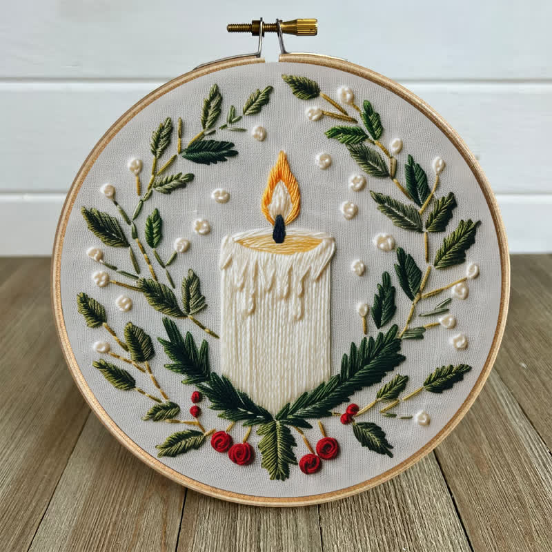 Rubbyoo Embroidery Kit - Christmas Candle - image 4