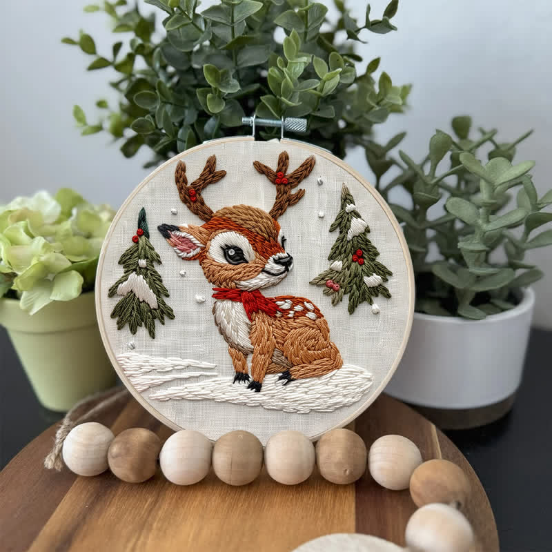 Rubbyoo Embroidery Kit - Christmas Baby Deer - image 2