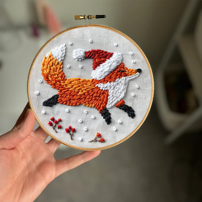 Rubbyoo Embroidery Kit - Running Red Fox  - image 1
