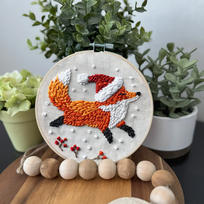Rubbyoo Embroidery Kit - Running Red Fox  - image 2