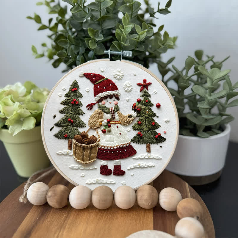 Rubbyoo Embroidery Kit - Christmas Day Girl - image 2