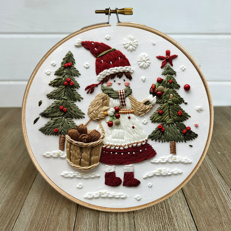 Rubbyoo Embroidery Kit - Christmas Day Girl - image 5