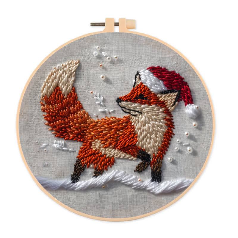 Rubbyoo Embroidery Kit - Red Fox Looks Back - image 0