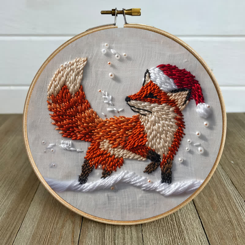 Rubbyoo Embroidery Kit - Red Fox Looks Back - image 2