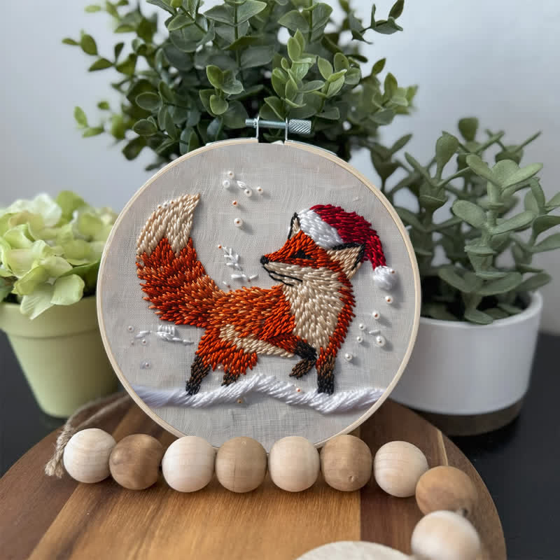 Rubbyoo Embroidery Kit - Red Fox Looks Back - image 7