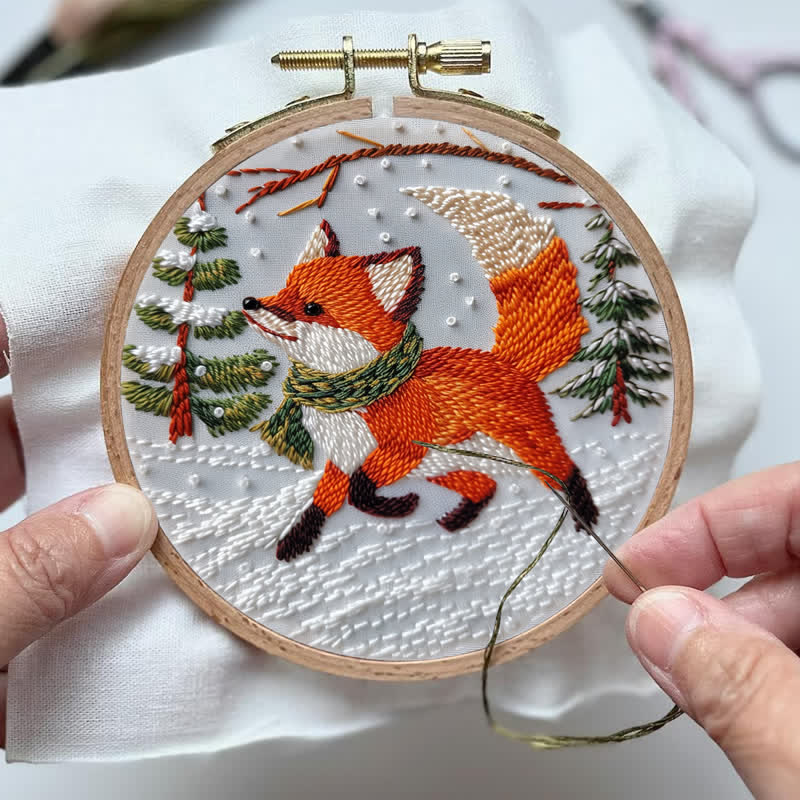 Rubbyoo Embroidery Kit - Cute  Red Fox  - image 3