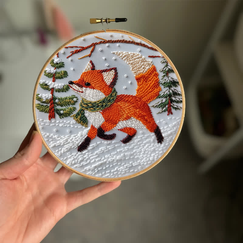 Rubbyoo Embroidery Kit - Cute  Red Fox  - image 1