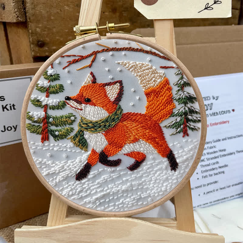 Rubbyoo Embroidery Kit - Cute  Red Fox  - image 5