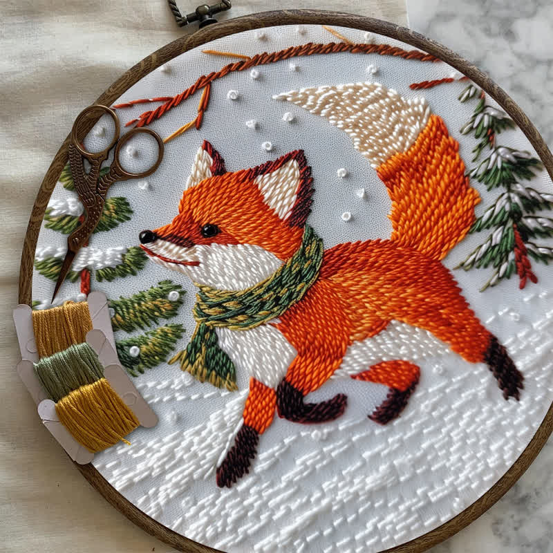 Rubbyoo Embroidery Kit - Cute  Red Fox  - image 7