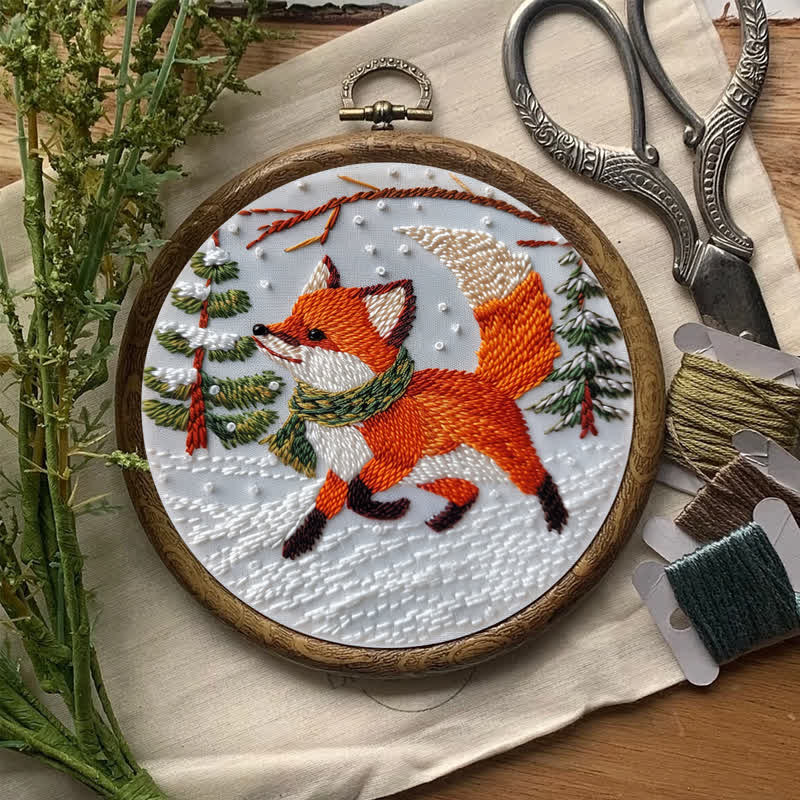 Rubbyoo Embroidery Kit - Cute  Red Fox  - image 6