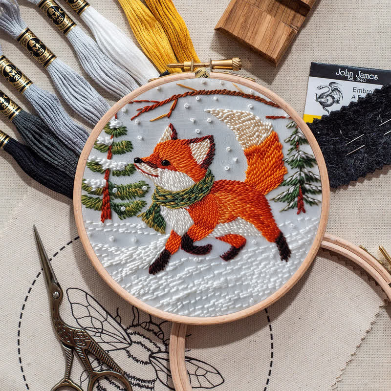 Rubbyoo Embroidery Kit - Cute  Red Fox  - image 8