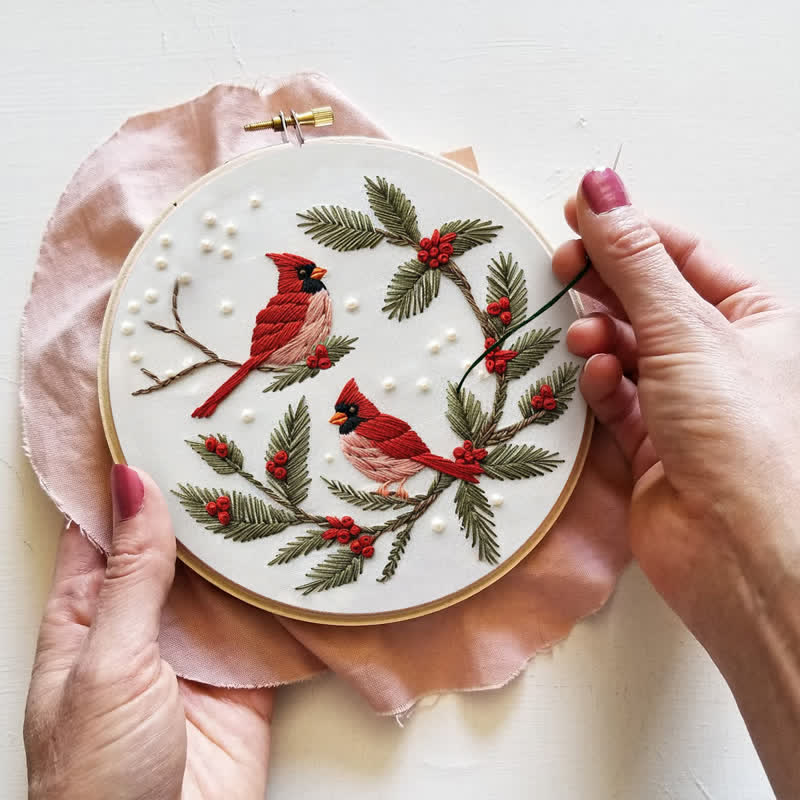 Rubbyoo Embroidery Kit - Cardinals - image 2