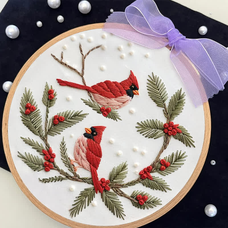 Rubbyoo Embroidery Kit - Cardinals - image 4