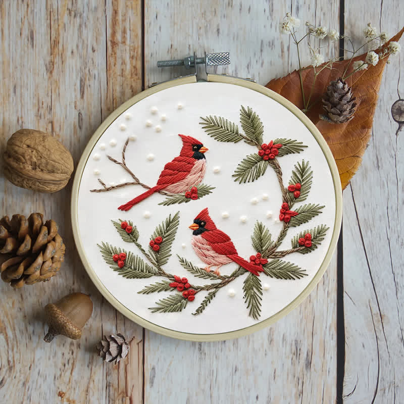 Rubbyoo Embroidery Kit - Cardinals - image 5