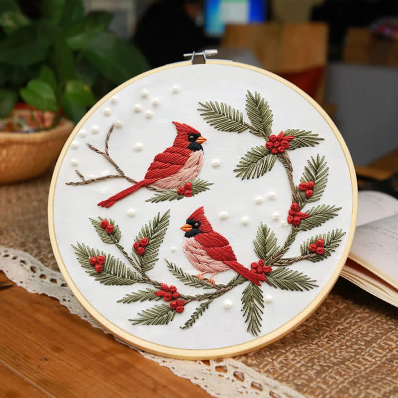 Rubbyoo Embroidery Kit - Cardinals - image 3