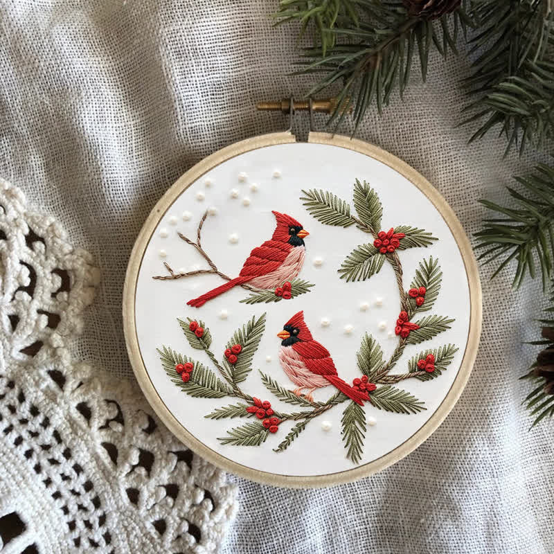 Rubbyoo Embroidery Kit - Cardinals - image 8