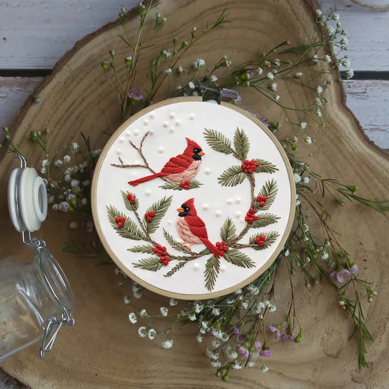 Rubbyoo Embroidery Kit - Cardinals - image 6