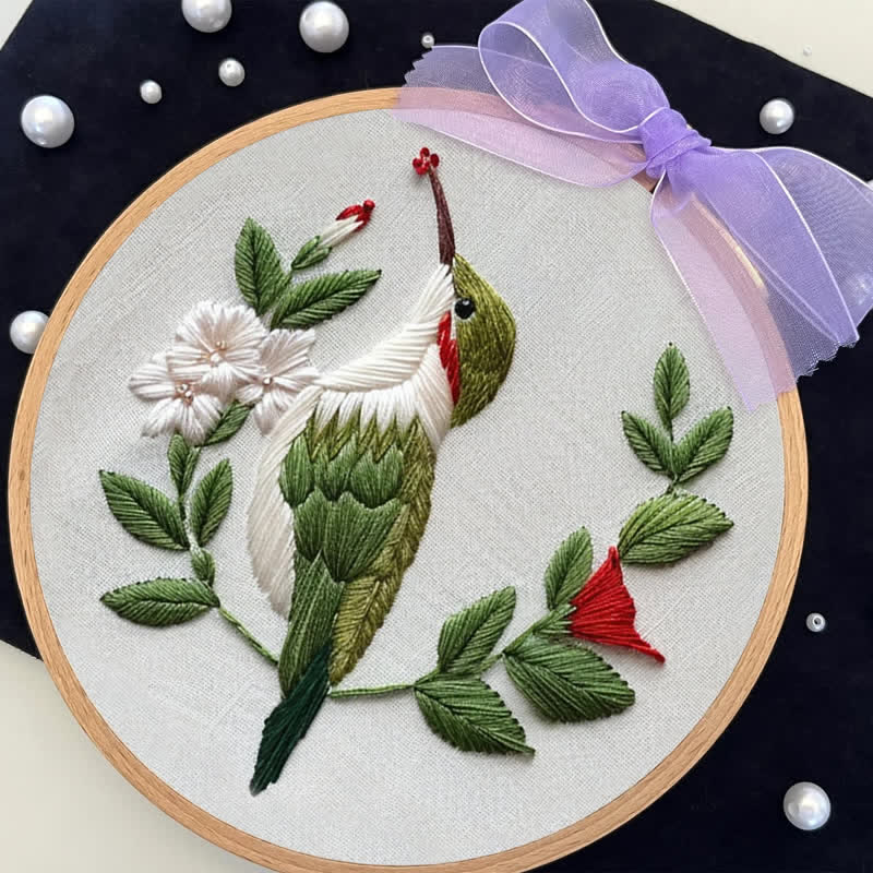 Rubbyoo Embroidery Kit - Hummingbird - image 3