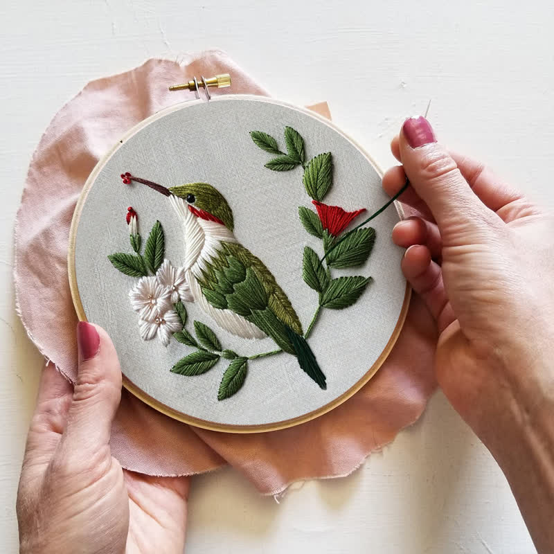 Rubbyoo Embroidery Kit - Hummingbird - image 2