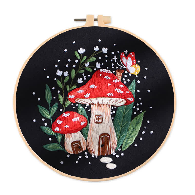 Rubbyoo Embroidery Kit - "Magic mushrooms" - image 0
