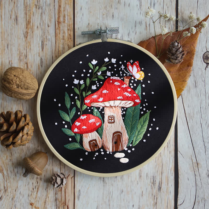 Rubbyoo Embroidery Kit - "Magic mushrooms" - image 8