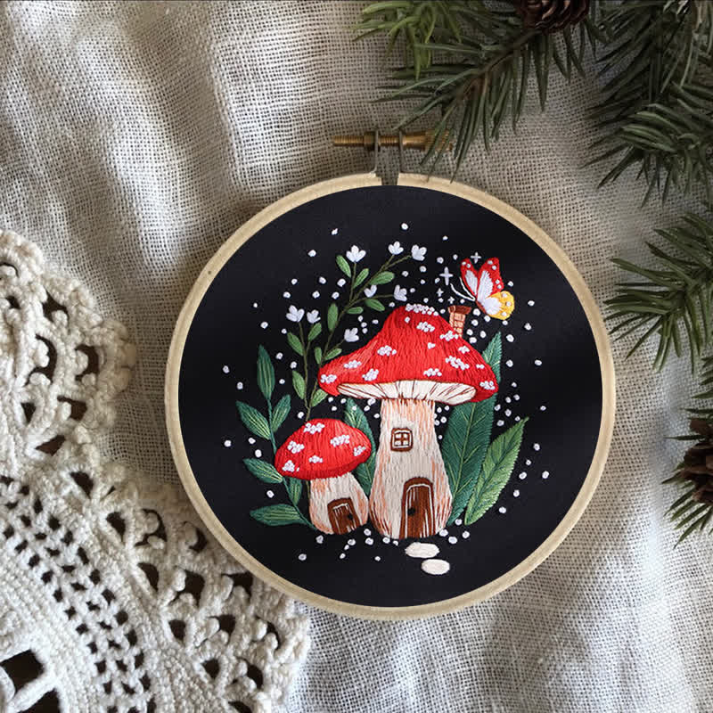 Rubbyoo Embroidery Kit - "Magic mushrooms" - image 7