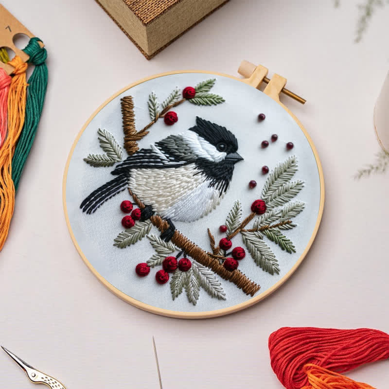 Rubbyoo Embroidery Kit - "Little sparrow"  Christmas Gift  - image 1