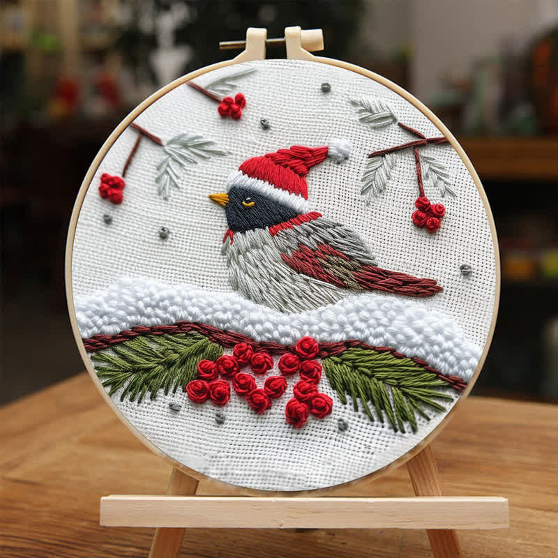 Rubbyoo Embroidery Kit - "Little sparrow"  Christmas Gift  - image 4