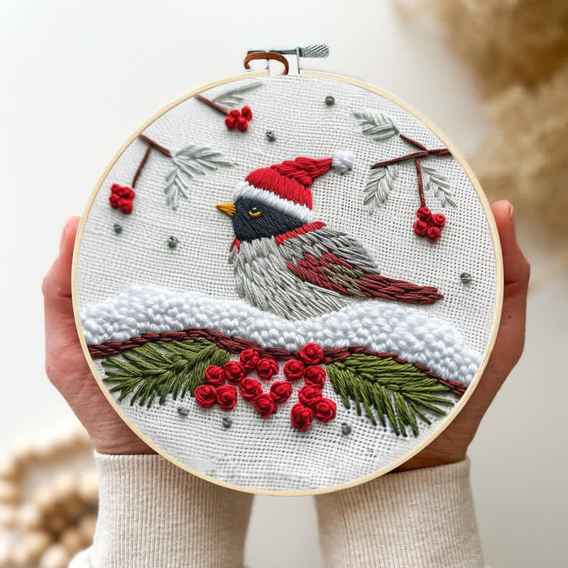 Rubbyoo Embroidery Kit - "Little sparrow"  Christmas Gift  - image 3