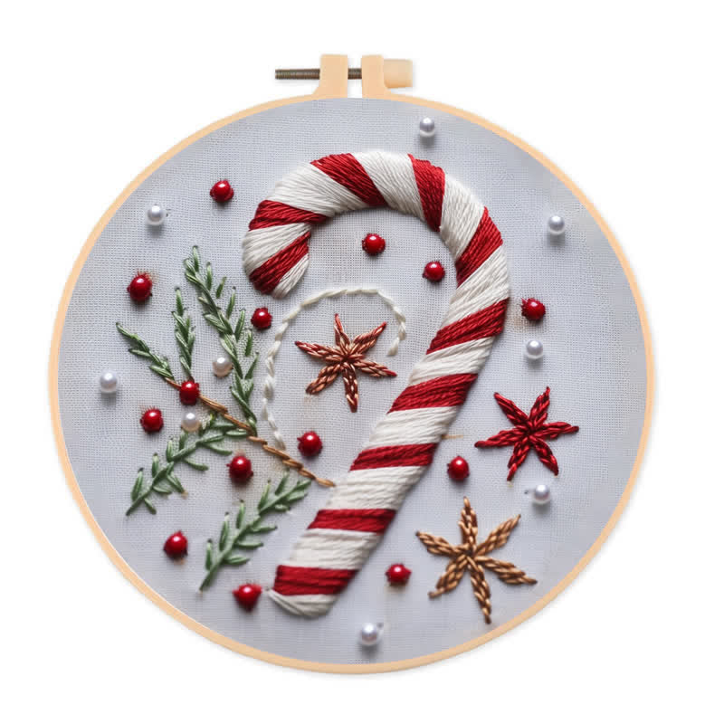 Rubbyoo Embroidery Kit -"Magnificent Mini - Candy Cane" - image 0