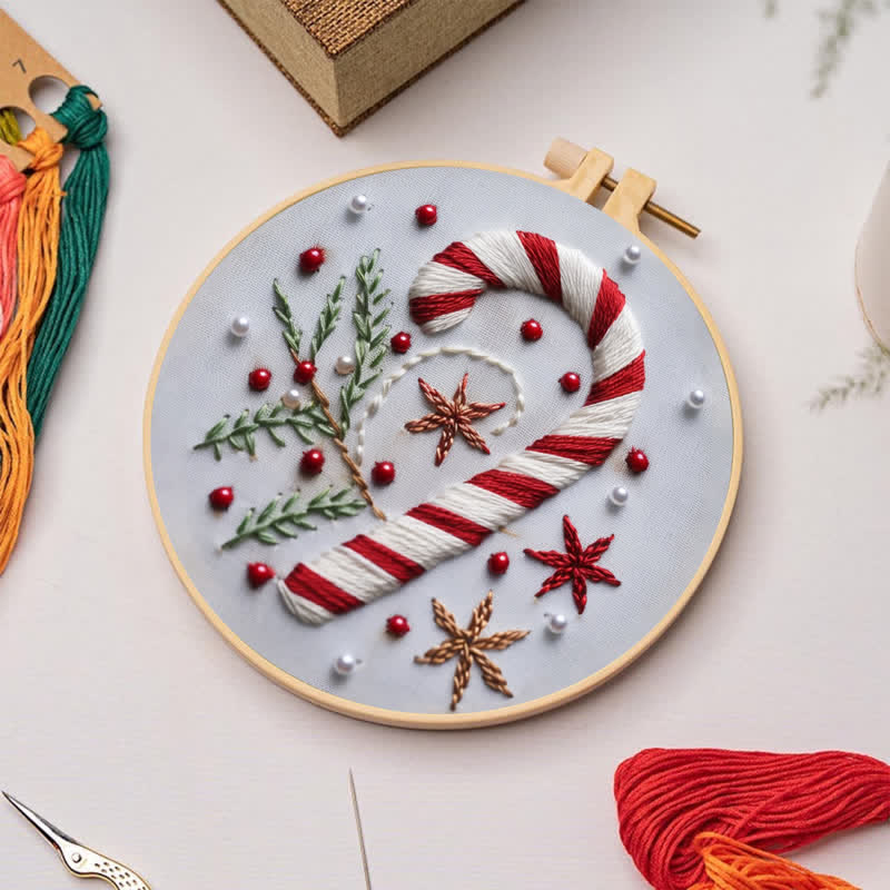 Rubbyoo Embroidery Kit -"Magnificent Mini - Candy Cane" - image 3