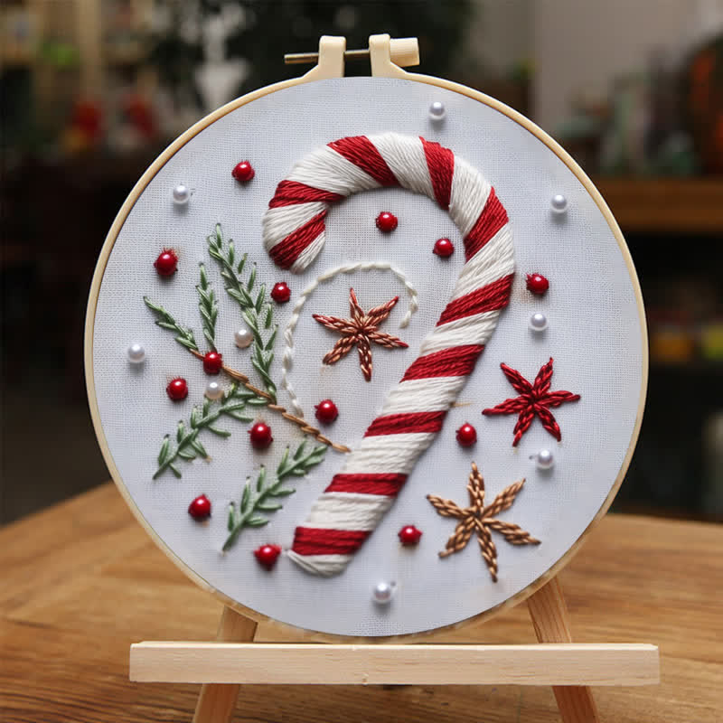 Rubbyoo Embroidery Kit -"Magnificent Mini - Candy Cane" - image 1