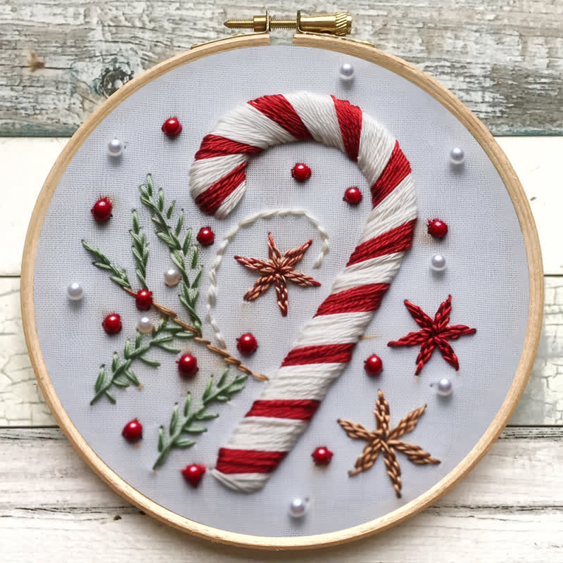 Rubbyoo Embroidery Kit -"Magnificent Mini - Candy Cane" - image 4