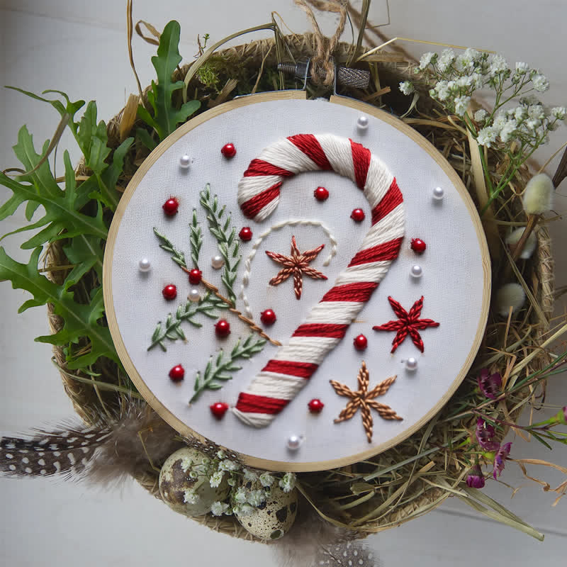 Rubbyoo Embroidery Kit -"Magnificent Mini - Candy Cane" - image 6
