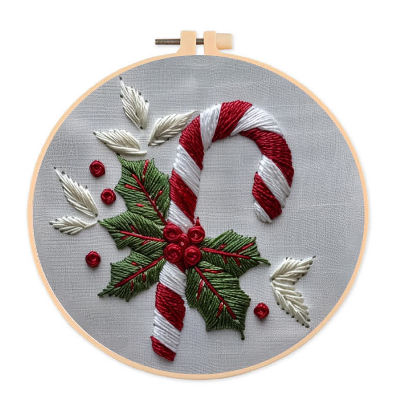 Rubbyoo Embroidery Kit - Candy Cane - image 0