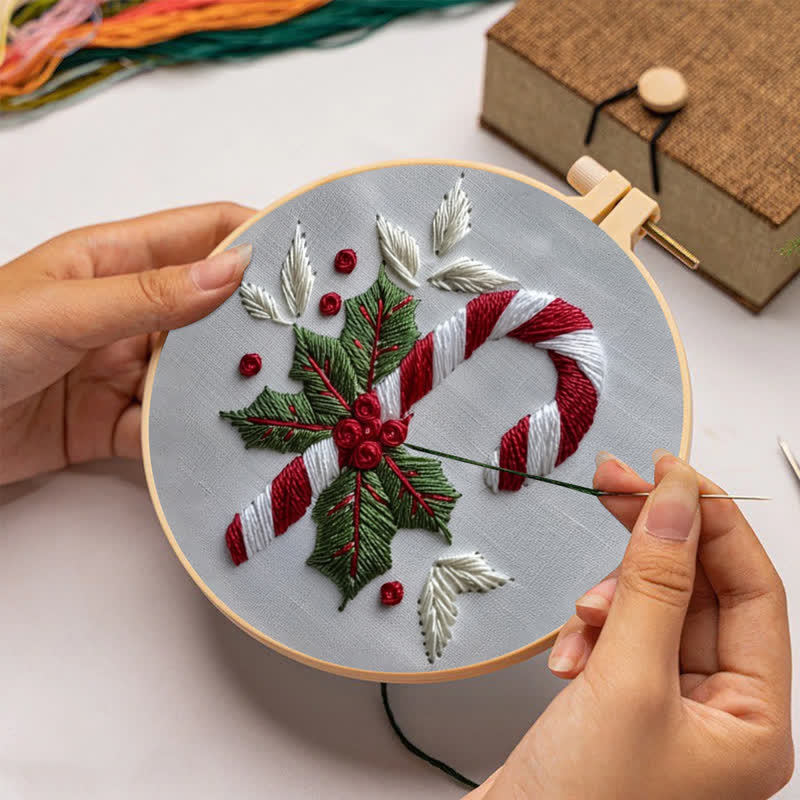 Rubbyoo Embroidery Kit - Candy Cane - image 2