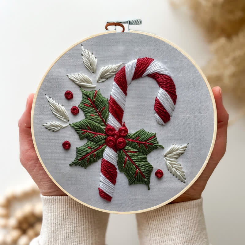 Rubbyoo Embroidery Kit - Candy Cane - image 1