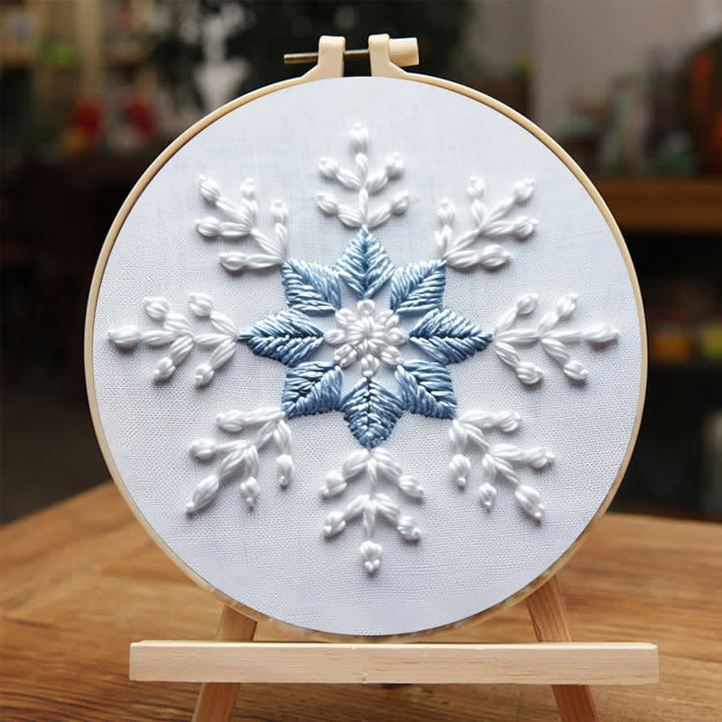 Rubbyoo Embroidery Kit - Snowflakes - image 1