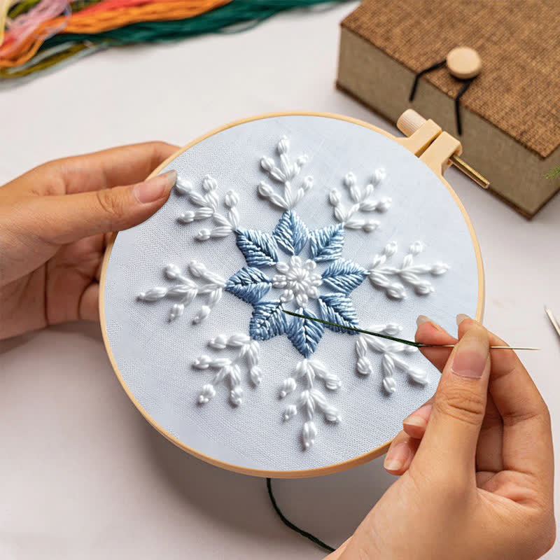Rubbyoo Embroidery Kit - Snowflakes - image 3