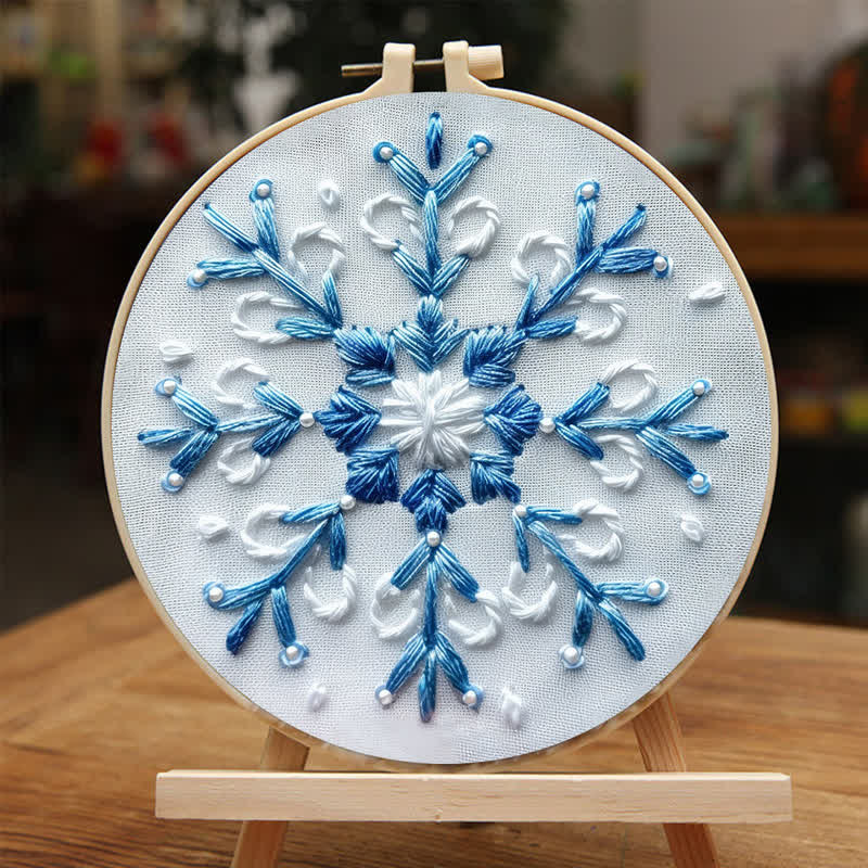 Rubbyoo Embroidery Kit - Blue Snowflake - image 3