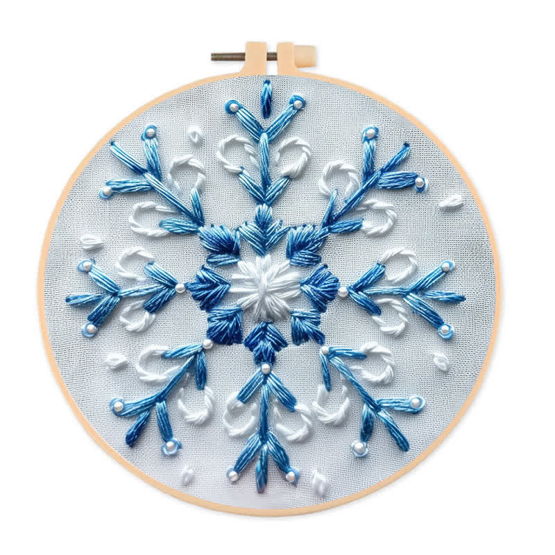 Rubbyoo Embroidery Kit - Blue Snowflake - image 0
