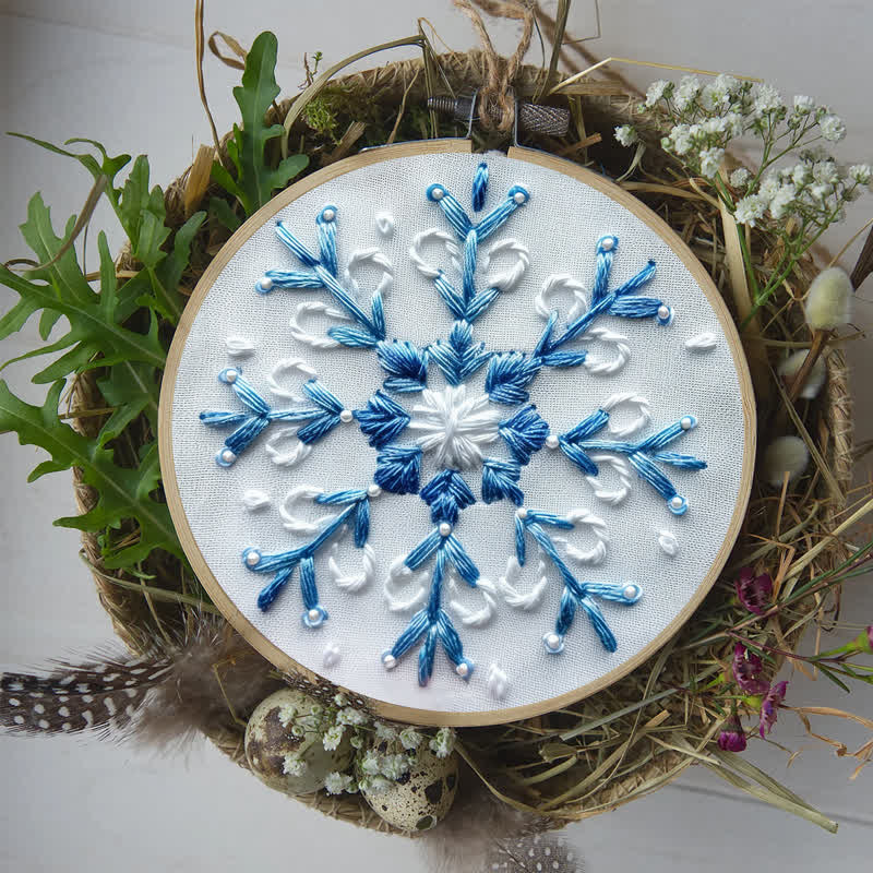 Rubbyoo Embroidery Kit - Blue Snowflake - image 6