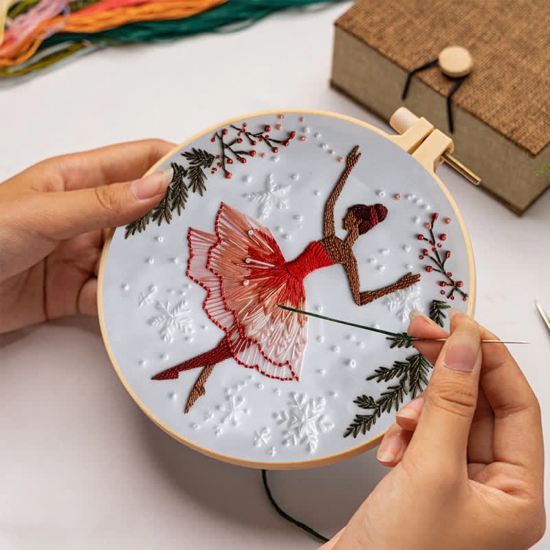 Rubbyoo Embroidery Kit - Nutcracker Sweets Christmas Ballet  - image 1