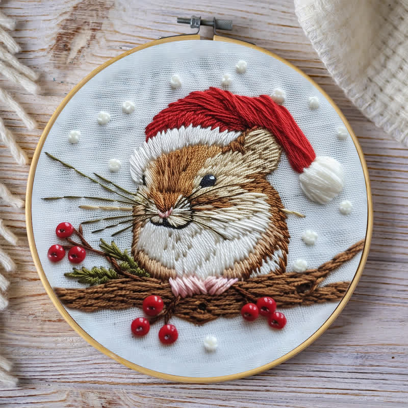 Rubbyoo Embroidery Kit - Christmas Mouse - image 6