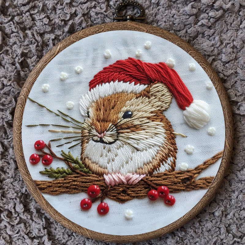 Rubbyoo Embroidery Kit - Christmas Mouse - image 8