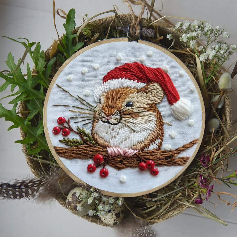 Rubbyoo Embroidery Kit - Christmas Mouse - image 7