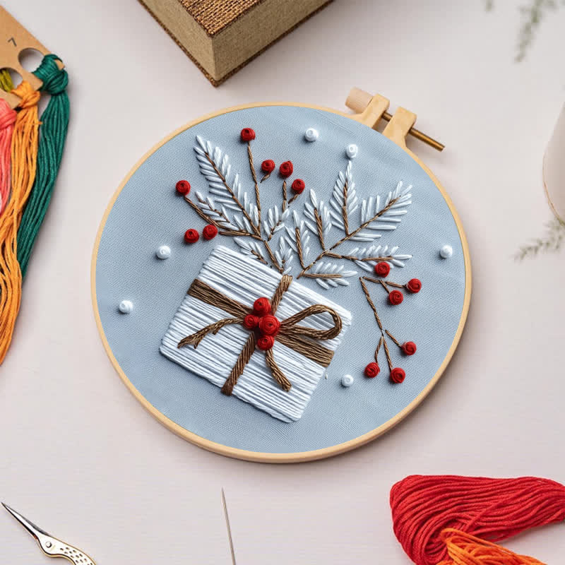 Rubbyoo Embroidery Kit - Christmas Gift Box - image 4