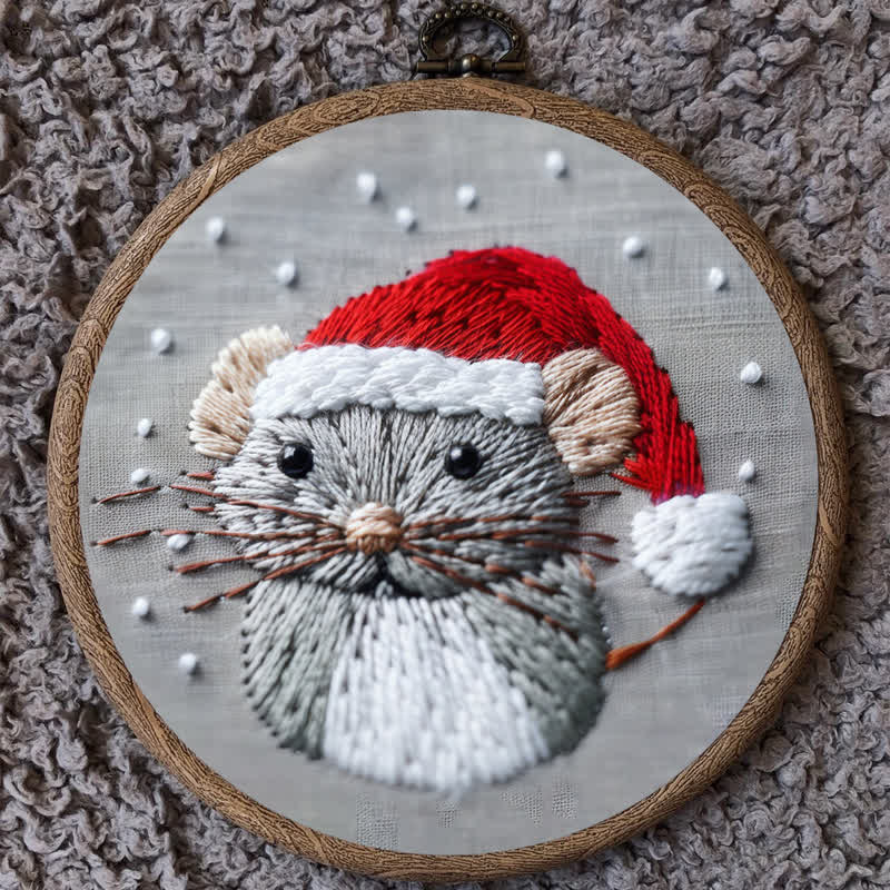 Rubbyoo Embroidery Kit - Christmas Mouse 2 - image 7